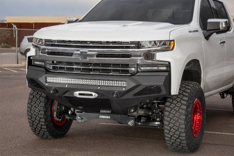 Addictive Desert Designs 2019 Chevrolet Silverado 1500 SF Front Bumper w/ Winch Mount&Sensor Cutout Bumpers - Steel Addictive Desert Designs