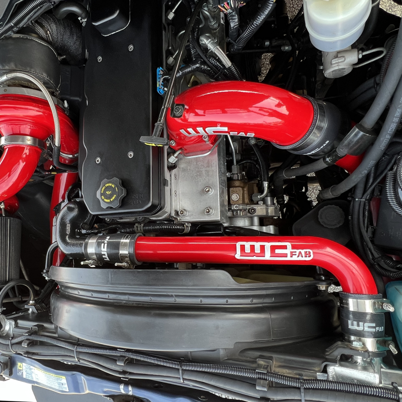 Wehrli 03-09 Dodge 5.9L/6.7L Cummins (Non-Twin CP3) Upper Coolant Pipe - Sparkle Granny Smith Radiator Hoses Wehrli