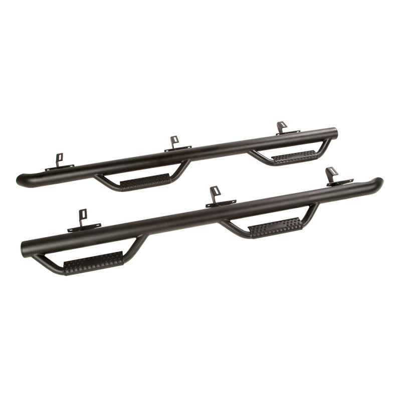 Rugged Ridge Spartan Nerf Bar Textured Black 07-18 Jeep Wrangler JKU 4 Door Nerf Bars Rugged Ridge