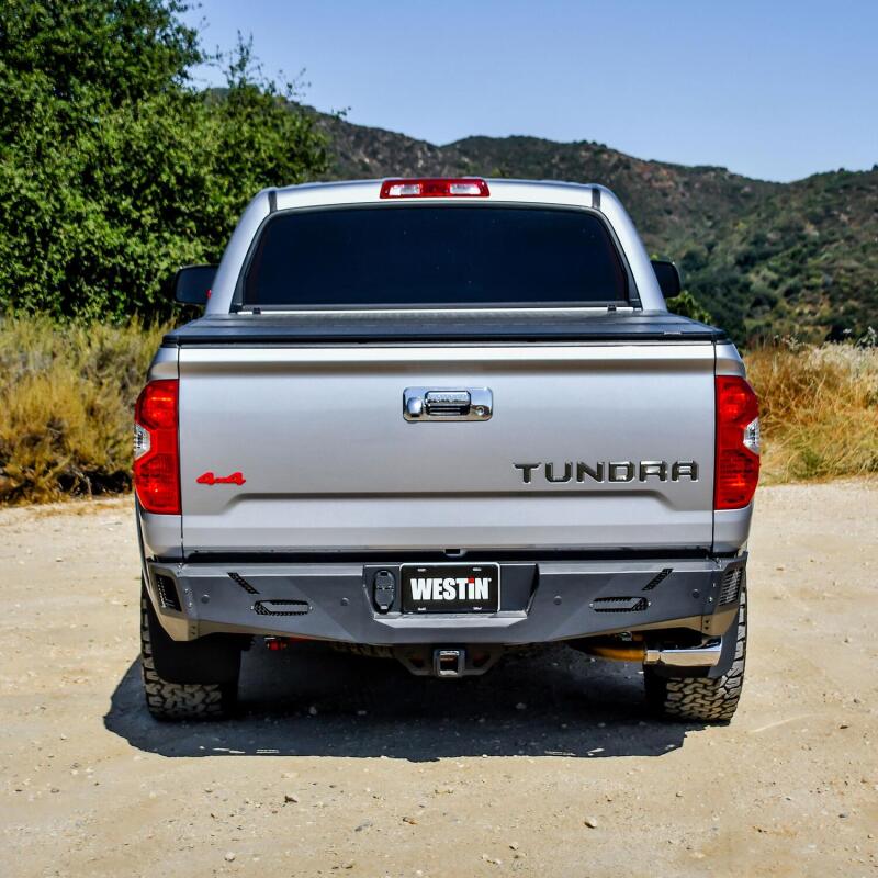 Westin 14-21 Toyota Tundra (Excl. Tundra w/Blind Spot Sys) Pro-Series Rear Bumper - Tex. Blk Bumpers - Steel Westin