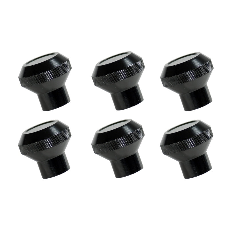 Rugged Ridge 76-86 Jeep CJ Black Billet Stainless Steel Dash Knob Set Billet Dash & Interior Trim Rugged Ridge