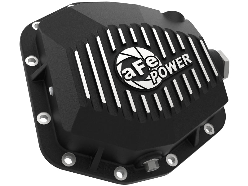 aFe 20-23 Jeep Gladiator JT (Dana M220) Pro Series Rear Differential Cover Black w/ Machined Fins Diff Covers aFe