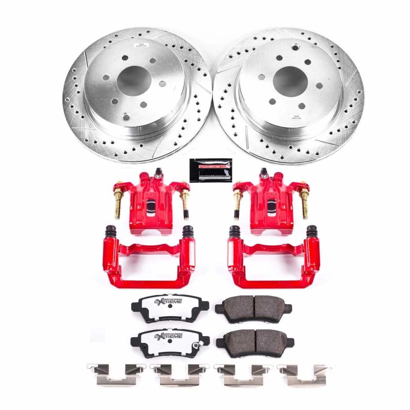 Power Stop 05-12 Nissan Pathfinder Rear Z36 Truck & Tow Brake Kit w/Calipers Brake Kits - Performance D&S PowerStop