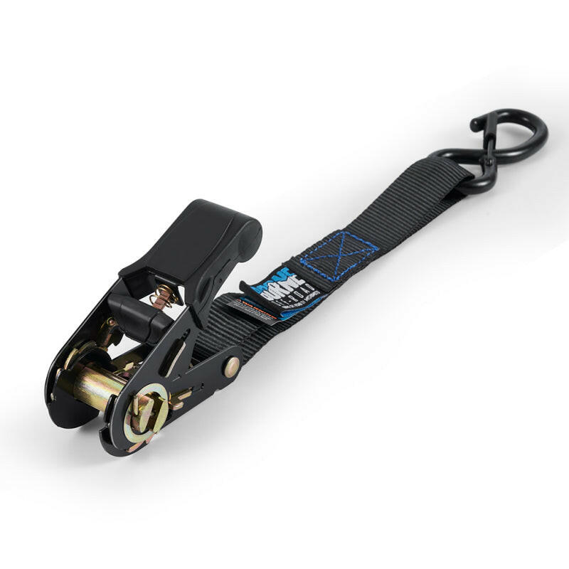 Borne Off-Road Medium-Duty Ratchet Tie-Down Kit (4-Pack) Black Cargo Tie-Downs Borne Off-Road