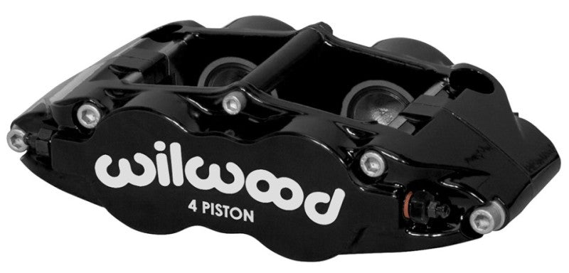 Wilwood Caliper Forged Narrow Superlite FNSL4R-DS Dust Seal 1.12/1.12 1.10in Rotor Width - Black Brake Calipers - Perf Wilwood