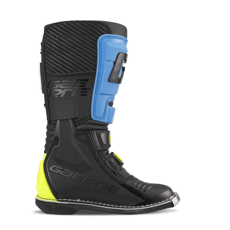Gaerne GXJ Boot Black/Blue/Fluorescent Yellow Size - Youth 2 Motorcycle Boots Gaerne