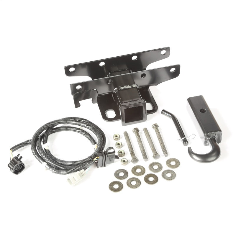 Rugged Ridge Receiver Hitch Kit Hook 07-18 Jeep Wrangler JK Hitch Accessories Rugged Ridge