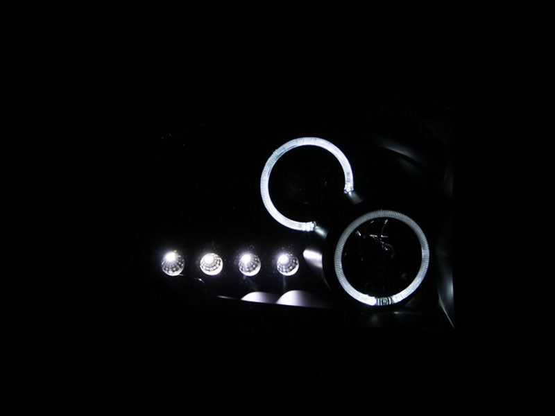 ANZO 2006-2008 Dodge Ram 1500 Projector Headlights w/ Halo Chrome Headlights ANZO