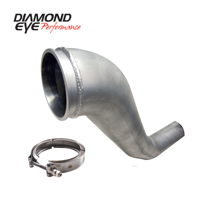 Diamond Eye KIT 4in DWNP HX40 TURBO-DIRECT FLANGE W/ V-Band CLAMP AL DODGE 94-02 Downpipes Diamond Eye Performance