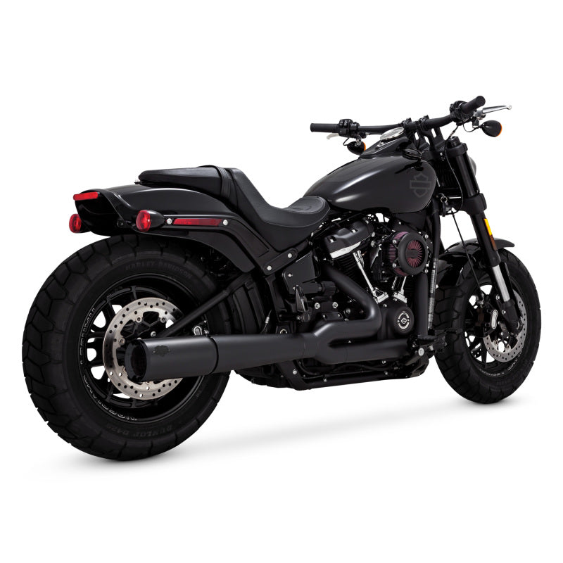 Vance & Hines HD Softail 18 -22 Pro Pipe Black PCX Full System Exhaust Powersports Exhausts Vance and Hines
