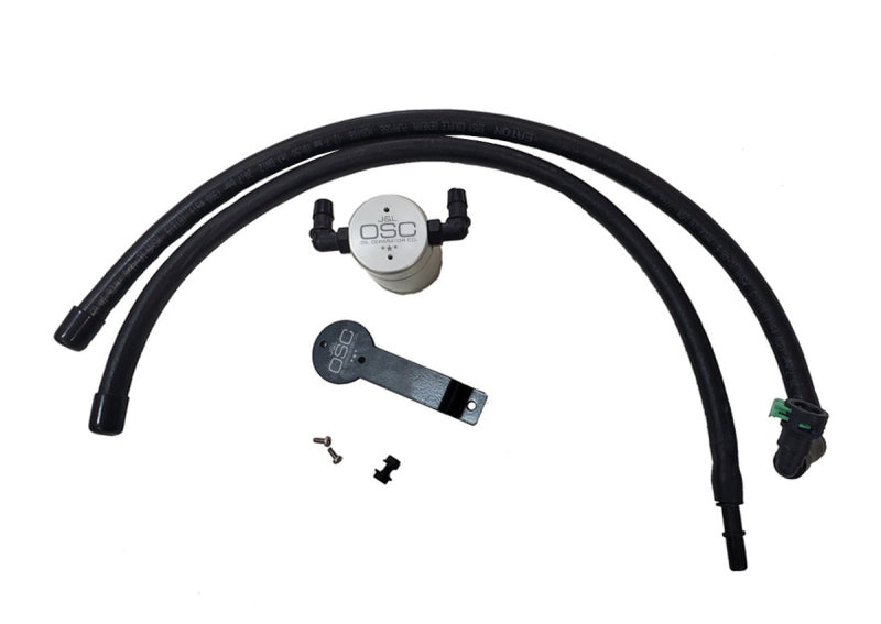 J&amp;L 2020-2024 Ford Explorer 2.3L EcoBoost Driver Side Oil Separator 3.0 - Clear Anodized Oil Separators J&L