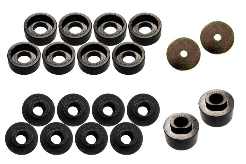 Fishbone Offroad 08-18 Ford F-250 - Black Poyurethane Body Mount Kit Bushing Kits Fishbone Offroad
