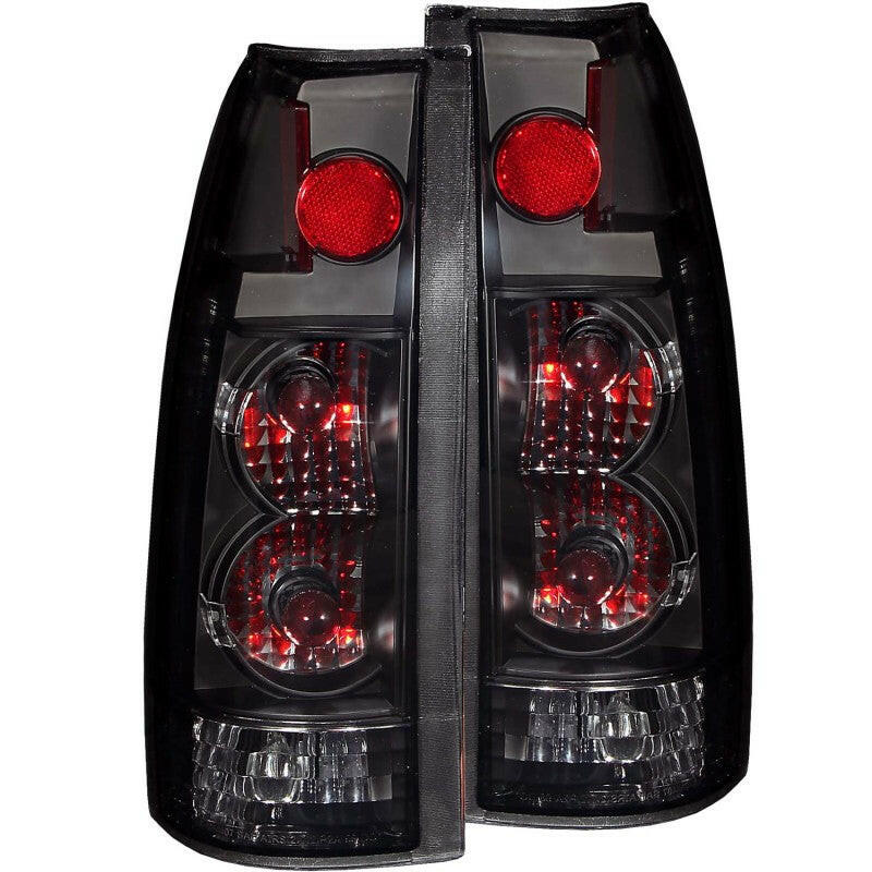 ANZO 1999-2000 Cadillac Escalade Taillights Dark Smoke G2 Tail Lights ANZO
