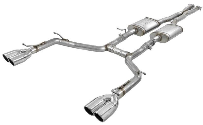 aFe MACH Force-Xp 2-1/2in 304 SS Cat-Back Exhaust 15-19 Dodge Challenger V6-3.6L - Polished Tip Catback aFe