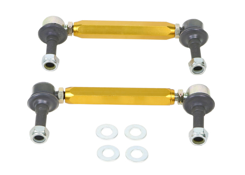 Whiteline Universal Sway Bar - Link Assembly Heavy Duty 330mm-355mm Adjustable Steel Ball Sway Bar Endlinks Whiteline