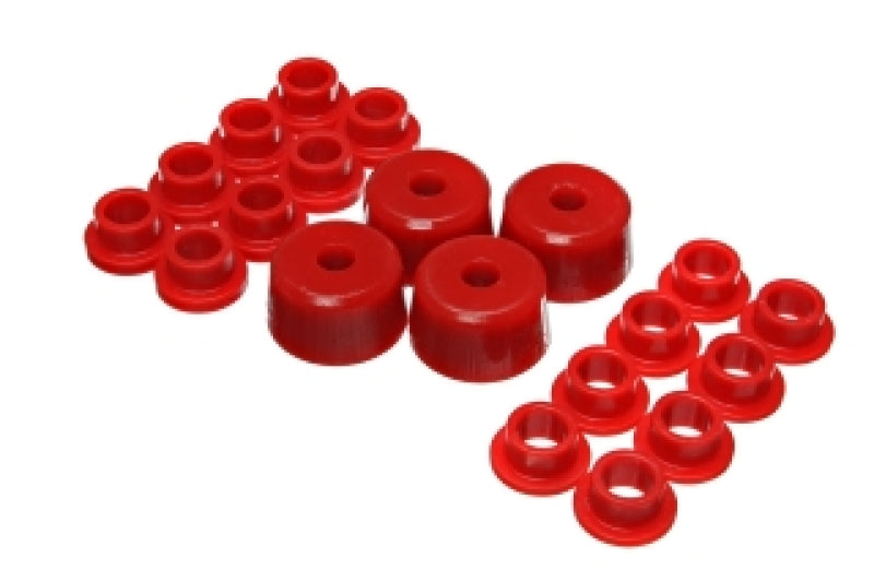 Energy Suspension Polaris Shock Bushing Upgrade Kit - Red Bushing Kits Energy Suspension