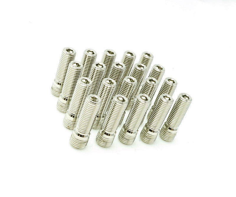 Wheel Mate Stud Conversion M14 x P1.25-M12 x P1.50 / 1.75in L - Nickel Finish (QTY 20) Wheel Studs Wheel Mate