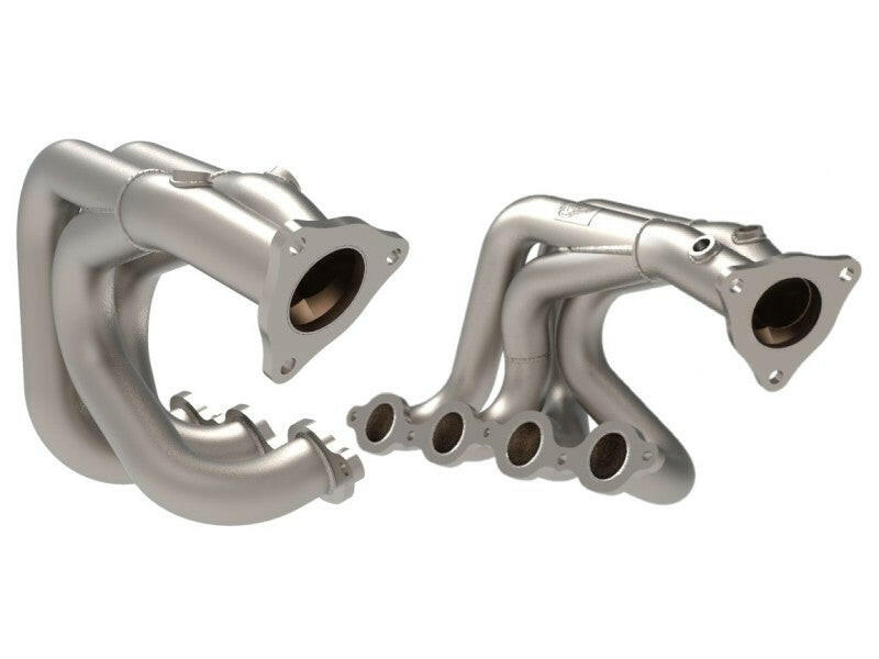aFe Twisted 304SS Header 2020 Chevy Corvette (C8) 6.2L V8 - Titanium Ceramic Coated Headers & Manifolds aFe