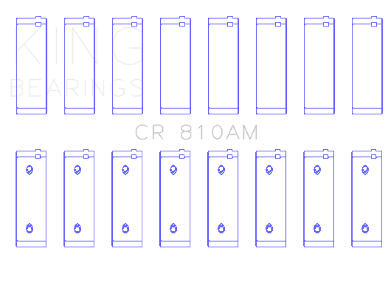 King Engine Bearings Ford 239/256/272/292/312 (Size 030) Engine Rod Bearings Bearings King Engine Bearings