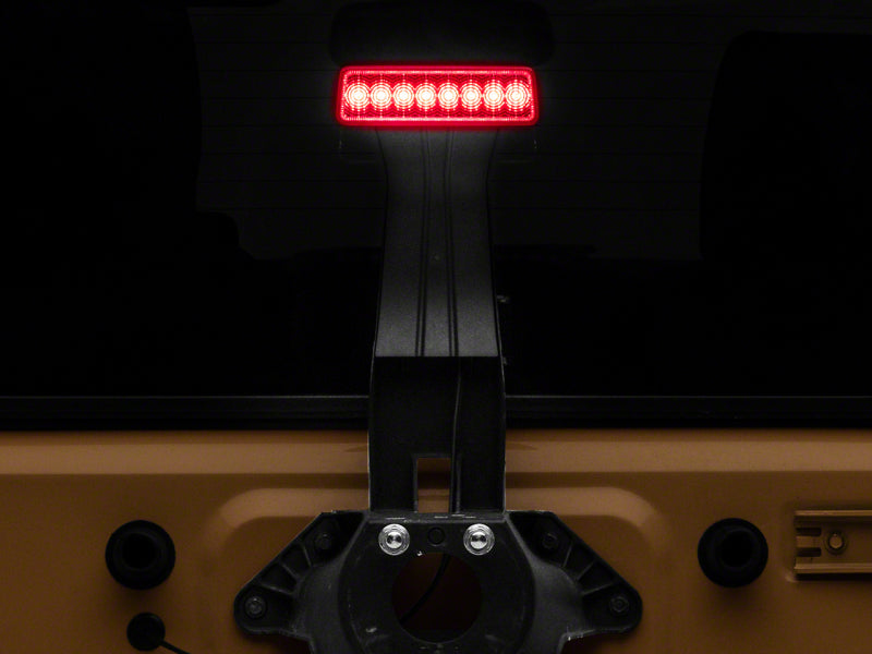 Raxiom07-18 Jeep Wrangler JK Axial Series Hyper Flash LED Third Brake Light- Red Brake Lights Raxiom