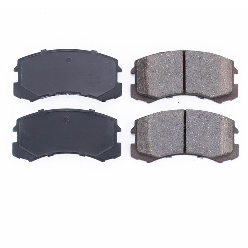 Power Stop 02-07 Mitsubishi Lancer Front Z16 Evolution Ceramic Brake Pads Brake Pads - OE PowerStop