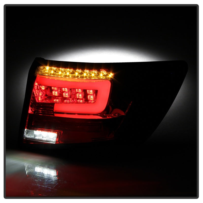 Spyder 08-11 Subaru Impreza WRX 4DR LED Tail Lights - Red Clear ALT-YD-SI084D-LED-RC Tail Lights SPYDER