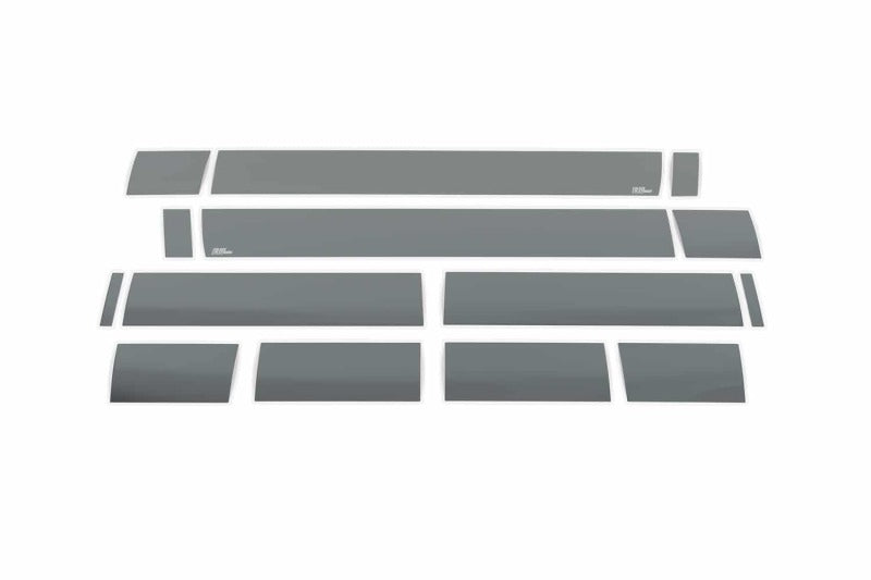 Putco 07-13 Chevy Silv Ext Cab 6.5ft Standard Box - 6in Wide - 14pcs Black Platinum Rocker Panels Body Armor & Rock Rails Putco