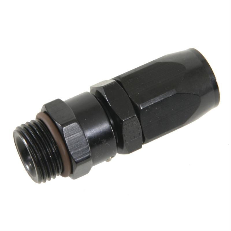 Fragola -12AN Straight x 1 5/16 - 12 (16) Hose End - Black Fittings Fragola