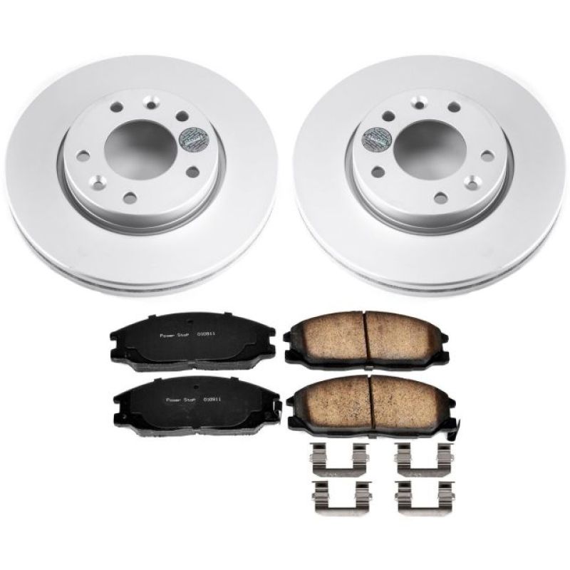 Power Stop 02-04 Kia Sedona Front Z17 Evolution Geomet Coated Brake Kit Brake Kits - Performance Blank PowerStop