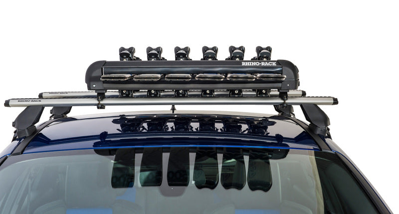 Rhino-Rack Universal Ski/Snowboard Carrier - Fits 6 Pairs of Skis or 4 Snowboards - Black Winter Sport Racks Rhino-Rack