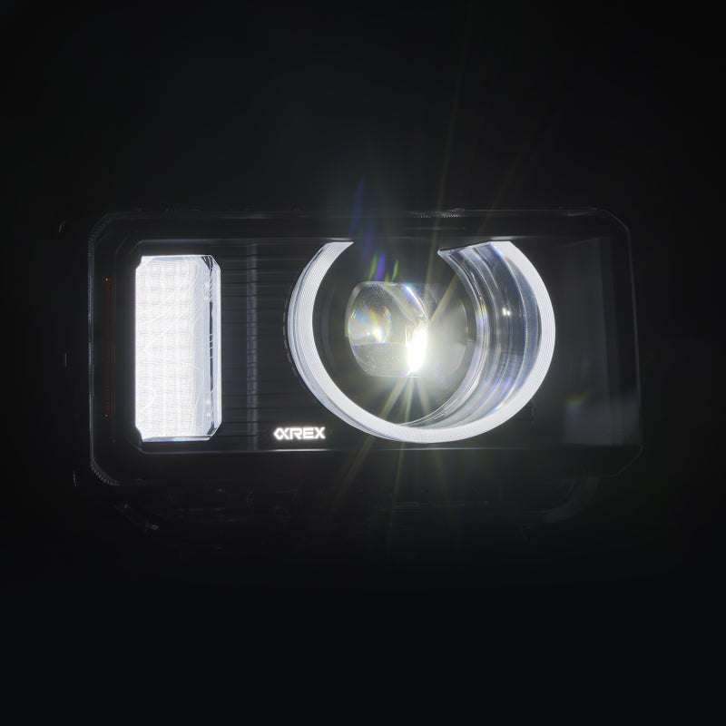 AlphaRex 24-26 Toyota LC Heritage LUXX LED Proj Headlight Blk w/Activ Light/Seq Signal/Switchback Headlights AlphaRex