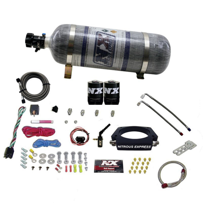 Nitrous Express 2014+ GM 6.2L Truck Nitrous Plate Kit (35-300HP) w/Composite Bottle Nitrous Systems Nitrous Express