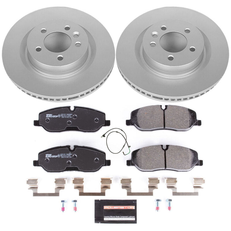 Power Stop 05-09 Land Rover LR3 Front Euro-Stop Brake Kit Brake Kits - OE PowerStop
