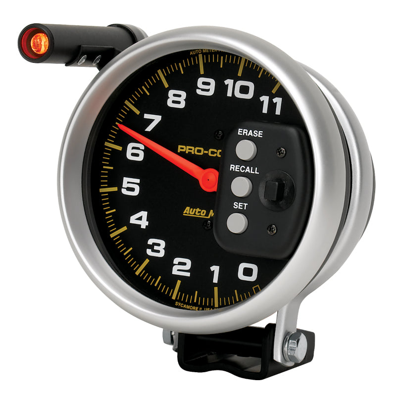 Autometer 5 inch 11000 RPM Single Range w/ Pro-Comp 2 & Memory Tachometer Gauges AutoMeter