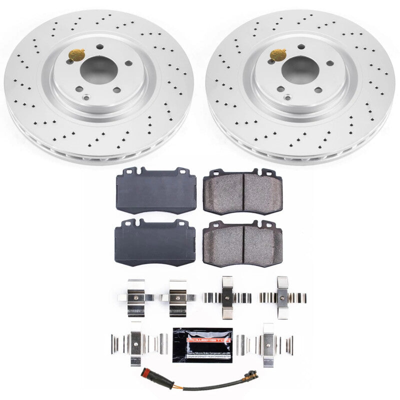 Power Stop 07-10 Mercedes-Benz SLK55 AMG Front Z23 Coated Brake Kit Brake Kits - Performance D&S PowerStop