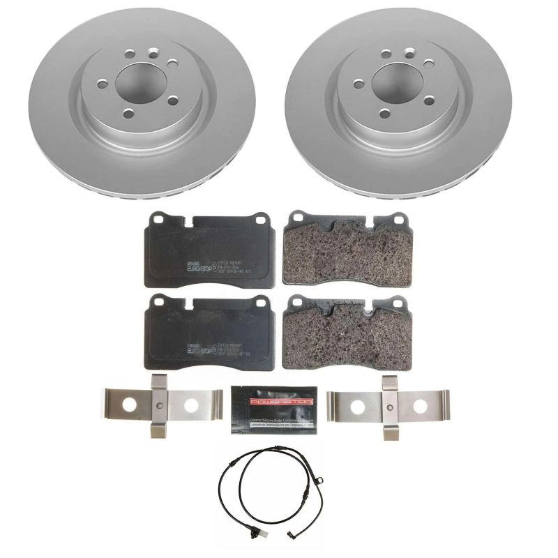 Power Stop 06-09 Land Rover Range Rover Sport Front Euro-Stop Brake Kit Brake Kits - OE PowerStop