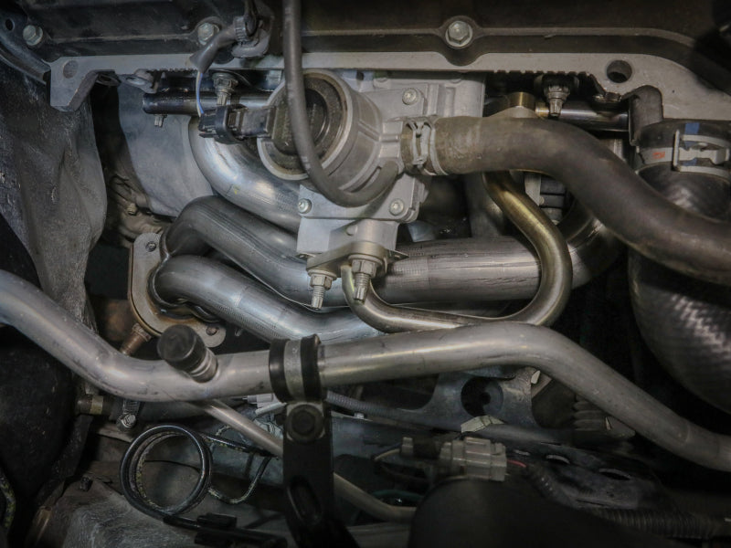 aFe Twisted Steel 05-22 Toyota Tacoma Long Tube Header 304 Stainless Steel Headers & Manifolds aFe