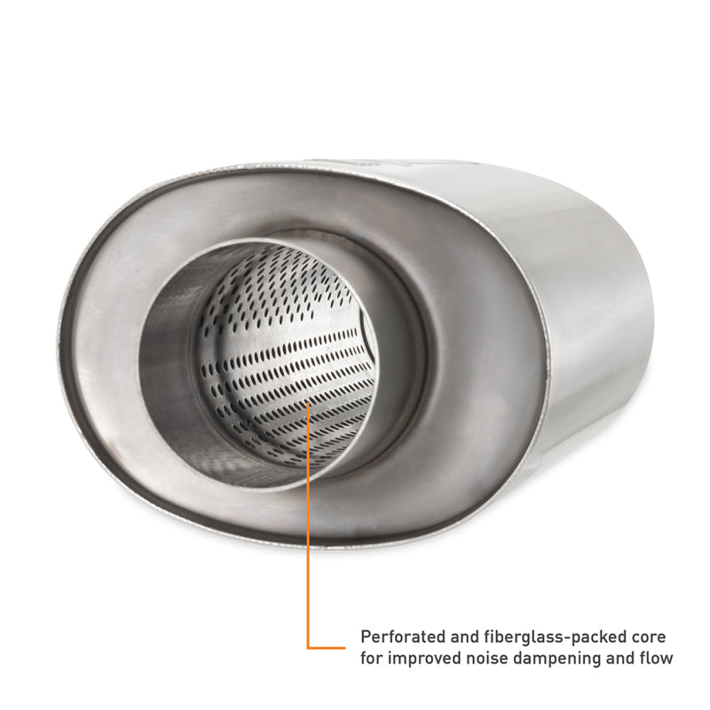 Mishimoto Universal Resonator with 3in Inlet/Outlet - Brushed Resonators Mishimoto