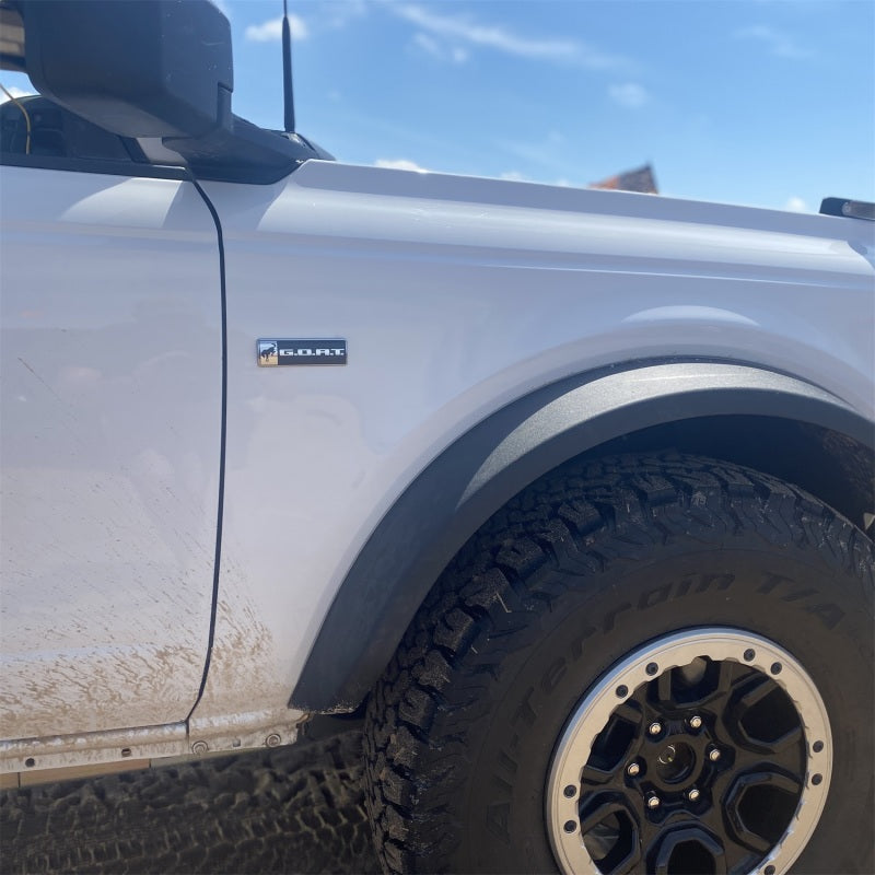 Ford Racing Bronco/Bronco Sport G.O.A.T. Badge - Black/Chrome Other Body Components Ford Racing