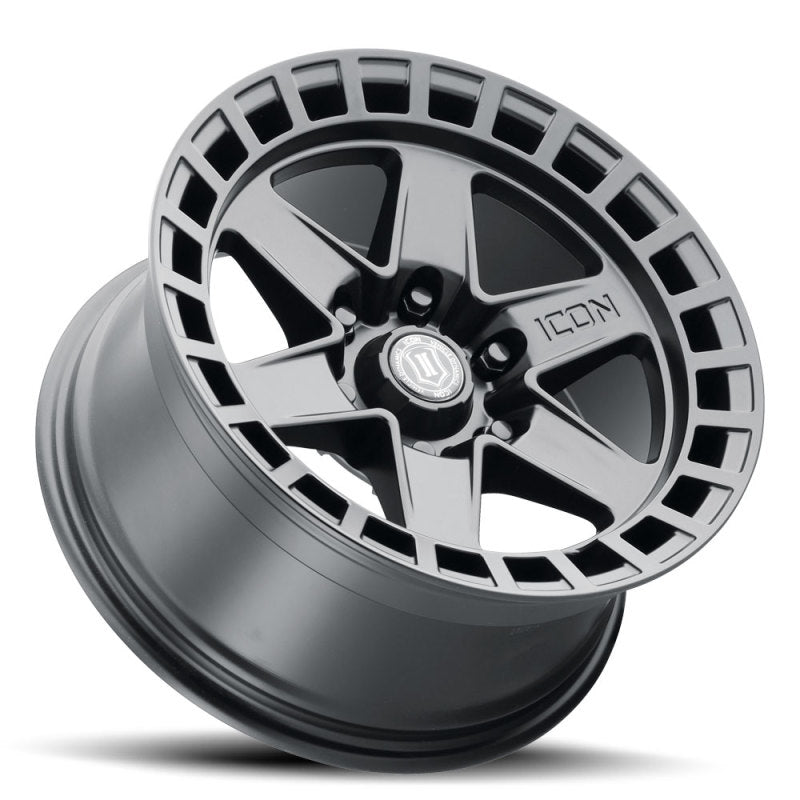 ICON Raider 17x8.5 6x135 6mm Offset 5in BS Satin Black Wheel Wheels - Cast ICON
