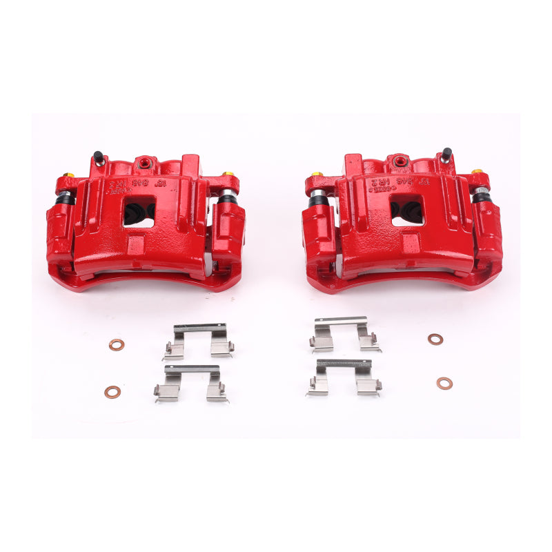 Power Stop 04-08 Chevrolet Colorado Front Red Calipers w/Brackets - Pair Brake Calipers - Perf PowerStop