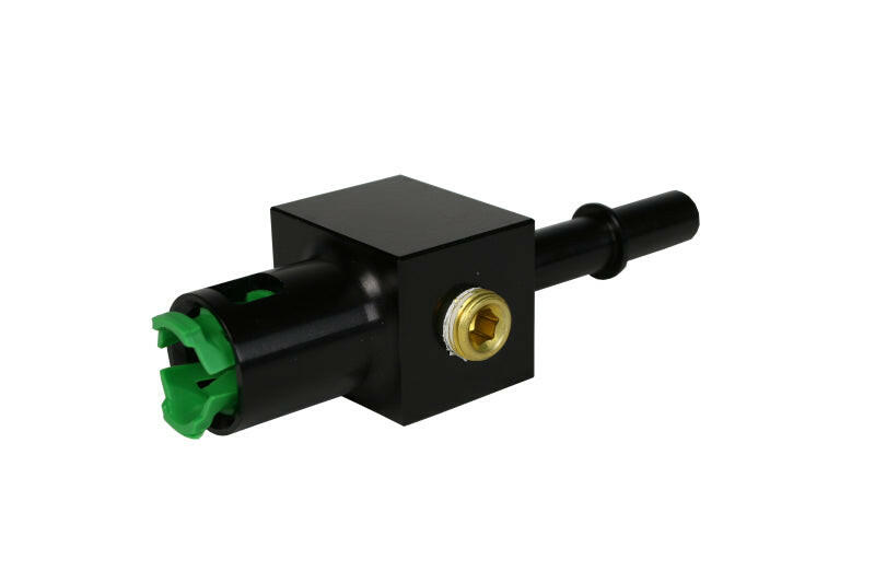 Aeromotive 3/8in Quick Connect with AN-08 port and 1/8in gauge port Fittings Aeromotive