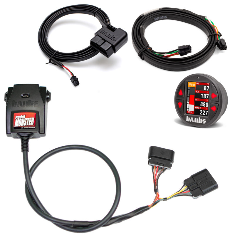 Banks Power Pedal Monster Kit Aptiv GT 150 6 Way With iDash Pro Throttle Controllers Banks Power