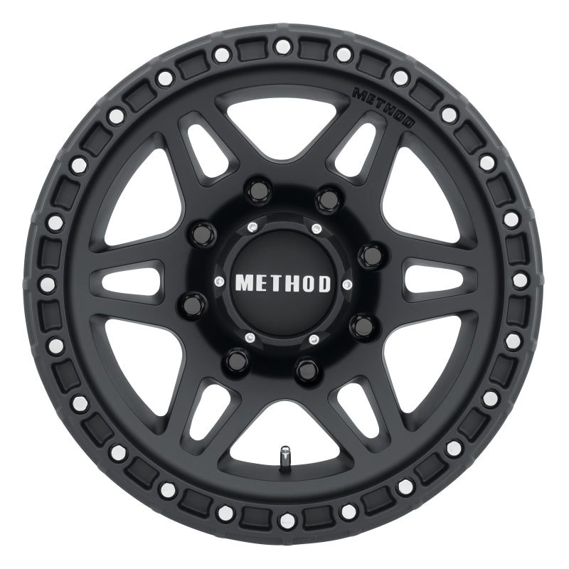Method MR312 18x9 +18mm Offset 8x6.5 130.81mm CB Matte Black Wheel Wheels - Cast Method Wheels