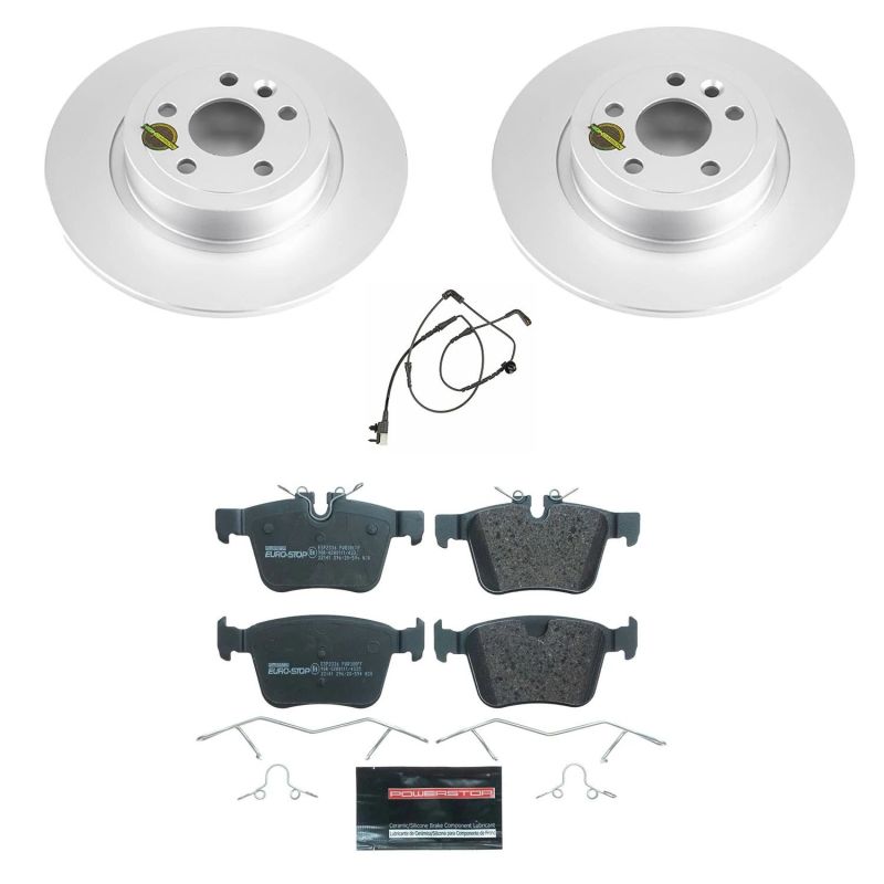 Power Stop 15-17 Land Rover Discovery Sport Rear Euro-Stop Brake Kit Brake Kits - OE PowerStop