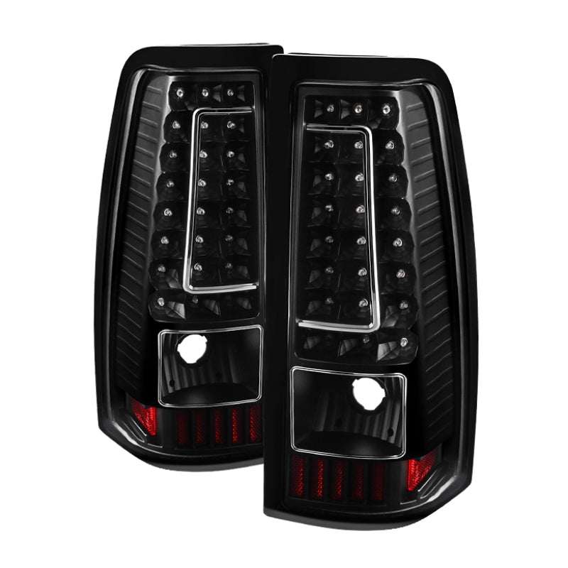 xTune Chevy Silverado 1500/2500/3500 99-02 Version 2 LED Tail Lights Black ALT-ON-CS99-G2-LED-BK Tail Lights SPYDER