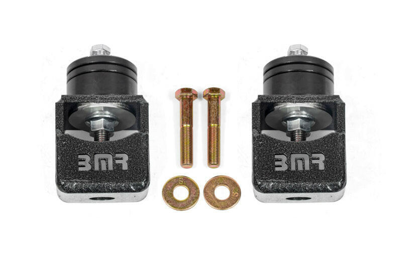BMR Chevy SS and Pontiac G8 Motor Mount Kit (Solid Bushings) Black Hammertone Engine Mounts BMR Suspension