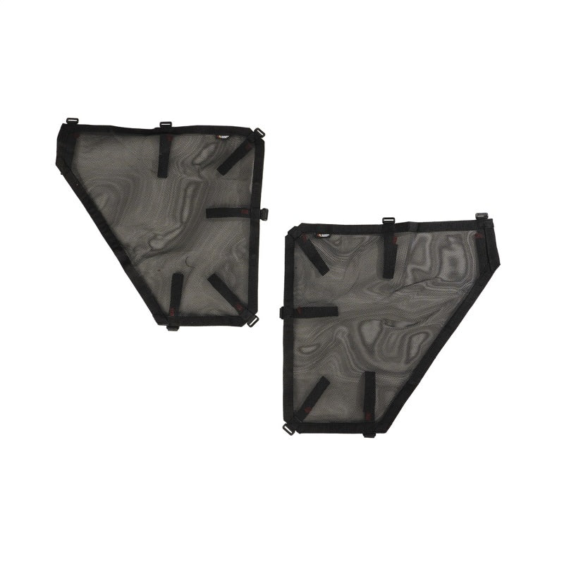 Rugged Ridge Fortis Tube Door Covers Rear Pair Black 18-20 Jeep Wrangler JLU Doors Rugged Ridge