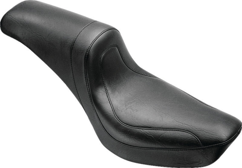 Mustang 58-84 Harley FX/FL Fastback 1PC Seat - Black One-Piece Motorcycle Seats Mustang Motorcycle
