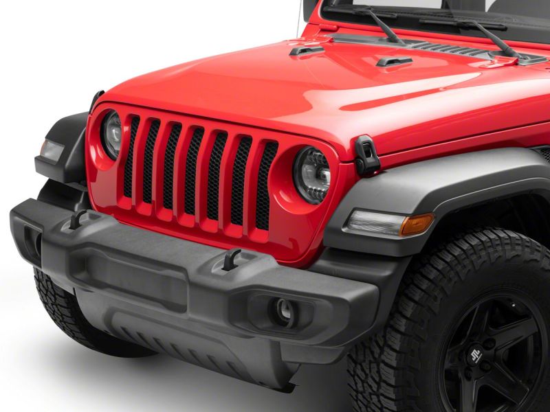 Raxiom 18-23 Jeep Wrangler JL Axial Series 9-In Angel Eye LED Headlights- Blk Housing (Clear Lens) Headlights Raxiom